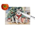 thumbnail image 3 of Alaskan Malamute Cozy Christmas Glass Cutting Board Large 12 in x 15 in, 3 of 5