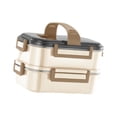 thumbnail image 4 of Fiambrera Strade Fareast Limited a prueba de fugas reutilizable apilable caja Bento 21 cm x 15 cm x 12,5 cm, 4 of 8