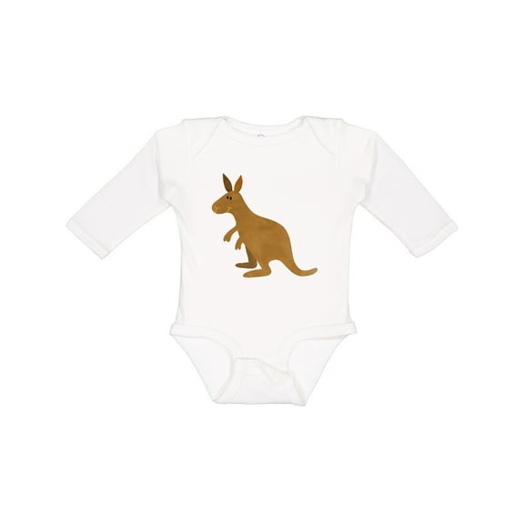 Inktastic Kangaroo Cute Boys or Girls Long Sleeve Baby Bodysuit