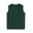 thumbnail image 6 of Fgnfyis Men's Tank Tops Sleeveless Sweater Vest Comfortable Knitted V Neck Spring Fashion Casual Wear Stylish Lightweight Top for Men Tank Top Men Dark Green_002 XL, 6 of 6