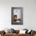 thumbnail image 3 of CHLOE's Reflection Contemporary-Style Rectangle Antique Silver Finish 36", 3 of 4