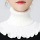 thumbnail image 5 of Mujer Invierno Babero Jersey Cuello Cubierta Cuello Calentador Bufandas Cálido Suave Interior Uso al aire libre Cómodo Práctico Color simple Acogedor Blanco Baoblaze bufanda de invierno, 5 of 7