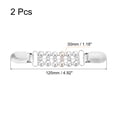 thumbnail image 2 of 2 Pack Rhinestone Sweater Clips Vintage Dress Clips Cardigan Collar Clips(Silver), 2 of 6