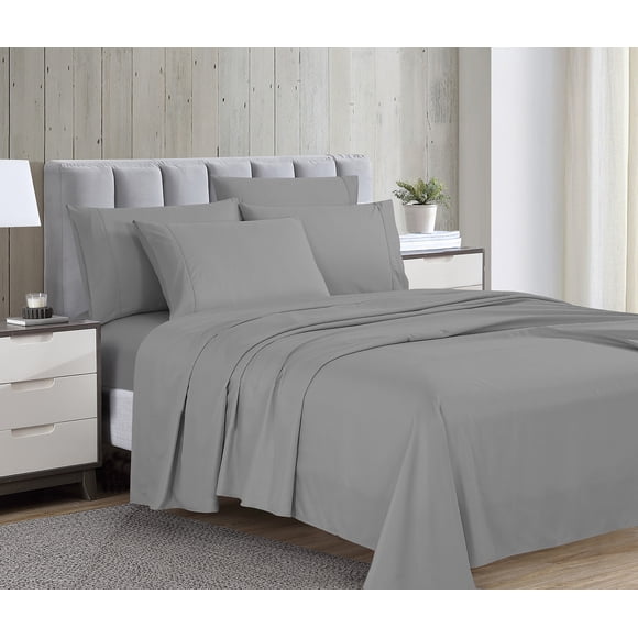 Swift Home Luxury 6-Piece Sheet Set with Extra Pillow Case, King, Alloy