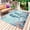 Turquoise Blue Red, variant on Coastal Turtle Blue Outdoor Rug 3x5 Ft - Reversible Patio Rug Outdoor Camping Rugs, Summer Beach Nautical Coral Starfish Indoor Outdoor Area Rugs, Non-Slip Outdoor Carpet Runner for Deck/Porch