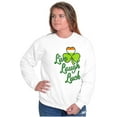 thumbnail image 4 of St Patricks Day Live Laugh Luck Women Plus Size Crewneck Sweatshirt Brisco Brands 3X, 4 of 5