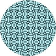 thumbnail image 1 of Ahgly Company Machine Washable Indoor Round Transitional Electric Blue Area Rugs, 6' Round, 1 of 7