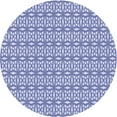 thumbnail image 1 of Ahgly Company Indoor Round Patterned Periwinkle Purple Area Rugs, 3' Round, 1 of 6