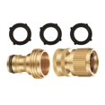 thumbnail image 1 of Adaptador de Lavadora a Presión de 3/4 Pulgadas, Des Rápida, Juego de Conector Sin Fugas, Accesorios de de Agua para Asperso 1 Juego de conectores Soledad Conector de la manguera, 1 of 10