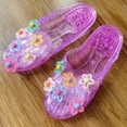 thumbnail image 6 of HAJWOH Women's Flower Jelly Sandals Summer Beach Slippers Colorful Floral PVC Slides Waterproof Non-Slip Flat Shoes for Outdoor Indoor, 6 of 6