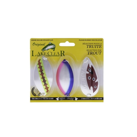 Lake Clear 3-LDG-ASST Lake Clear Kit Assorted Lures 3 pcs Assorted Colours, Lake Clear Kit Assorted Lures