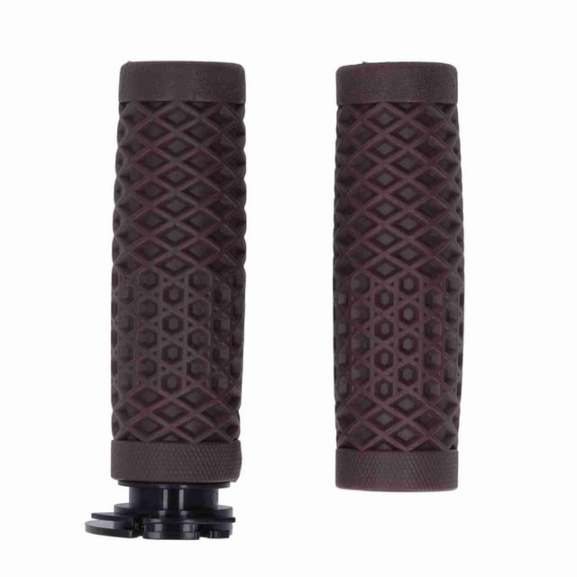 Puños de acelerador de silicona para manillar de motocicleta de 22 mm para scooter GY6 de 50 cc, 80 cc, 125 cc y 150 cc, color marrón