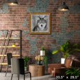 thumbnail image 3 of Wolf framed Black & White Portrait, 3 of 4