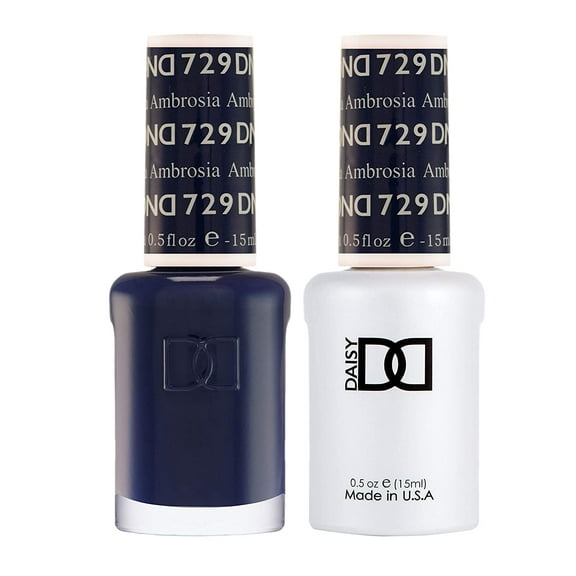 DND Nail Polish Gel & Matching Lacquer Set (729 - AMBROSIA)