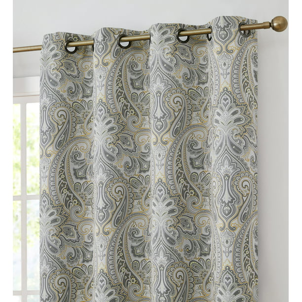 THD France Paisley Print Damask Thermal Insulated Energy Efficient Room ...