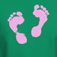 thumbnail image 3 of CafePress - Cute Pink Baby Girl Footprints Maternity D T Shirt - Men's Classic Graphic Cotton T-Shirt, 3 of 4