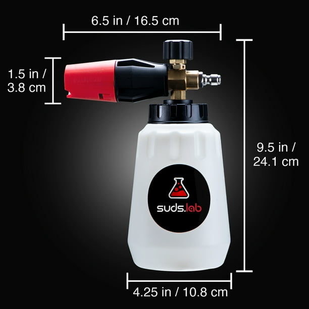 Suds Lab F1 Professional Foam Cannon Pressure Washer 32oz Bottle