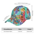thumbnail image 2 of Easygdp Cartoon Map Of Europe Baseball Cap with Adjustable Buckle – Lightweight, Breathable, Sweat-Absorbent Hat for Outdoor Activities, Sports, and Casual Wear, 2 of 6