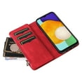 thumbnail image 5 of Multifunctional Case for Google Pixel 9 / 9 Pro,[RFID Blocking] 9 Credit Cards Holder with Wrist Strap, Premium PU Leather Zipper Wallet Purse Magnetic Flip Phone Cover,Red, 5 of 9