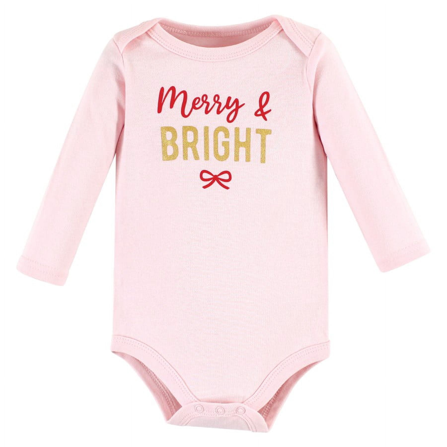 Hudson Baby Cotton Long-Sleeve Bodysuits, 3-Pack, Newborn- 24 Months