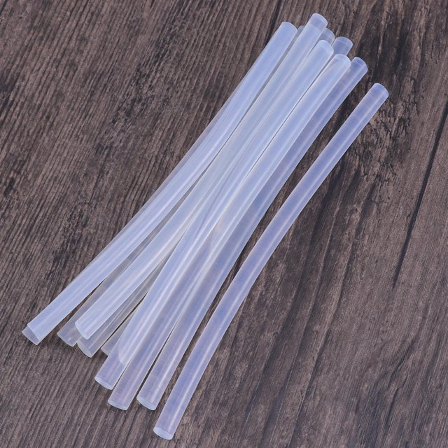 ORDDIART 10Pcs Clear Glue Stick for Diy Crafts and Christmas Product Creation