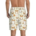 thumbnail image 3 of Easygdp Cartoon Corgi Men's Short Pajama Pants, Sleep Shorts, Household Pants, Casual Pants with Pockets - Medium, 3 of 9