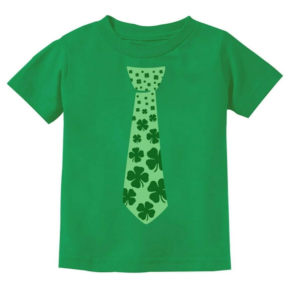 Tstars Boys Unisex Irish Clover Tie St Patricks Day Shamrock Cool Kids St Patricks Day Shirts Gift for Boys Irish Shirt Pride Proud Irish Youth Kids T Shirt