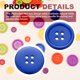 thumbnail image 3 of Uxcell 20 Pcs 40L Botones de costura de resina de 4 agujeros para manualidades 1" redondos, 3 of 6
