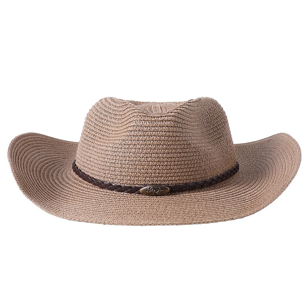 Western Cowboy Hat with String for Women Men Foldable Summer  display picture 3
