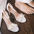 thumbnail image 4 of Shisuyan Attach On Pumps Heels Shoe Clips Beige Metal 2Pcs 2.4X2X0.4In, 4 of 9