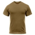 thumbnail image 2 of Rothco Solid Color 100% Cotton T-Shirt,Brown,M, 2 of 2