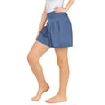 thumbnail image 7 of Avtoify Girl's-Linen Shorts Children's High Waist Wide Leg Shorts with Pocket Casual Shorts, 7 of 7