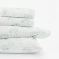 thumbnail image 4 of 100% Cotton Flannel Bed Sheets Set for Cal King Size Bedding in Flower Bunch Light Blue by Comfort Canopy, 4 of 15