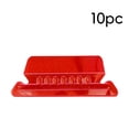 thumbnail image 2 of File Folder Tabs, Hanging File Folder Labels, Plastic Hanging Folder Tabs – 10 Sets Tabs And Inserts for Hanging Files Folders, Clear Hanging File Tabs for File Folders(Red), 2 of 9