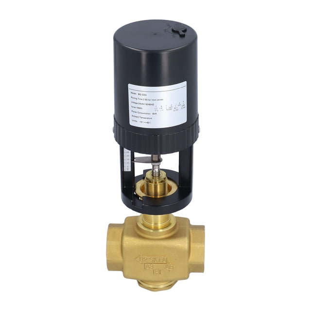 Electric Motorized Valve Regulating Control Brass BSP 2 Way Accessory AC 24V for IndustryDN40