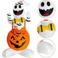 thumbnail image 5 of Inflatable Ghost In Pumpkin, Inflatable Halloween Yard Decorations, Halloween Ghost Pumpkin, 5 of 5