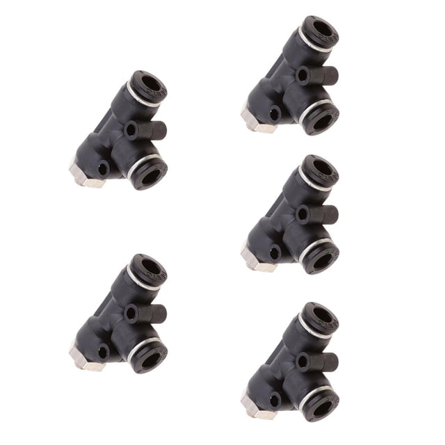 Tubo Triple De La Manguera De La Línea De Agua Empuje Triple En La Guarnición Neumática - Negro DPD-D6-M5 DYNWAVEMX Colocación del tubo de la manguera de agua del aire