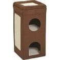 thumbnail image 2 of MidWest Homes for Pets, Two Story Curious Cat Condo With Scratching Panel and Two Hideaways, Brown, 2 of 5