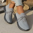 thumbnail image 5 of Women Thick-Soled Solid Sneakers Casual Mesh Walking Shoes Lightweight Sport Shoes Tennis Sneakers for Women Stylish, 5 of 7