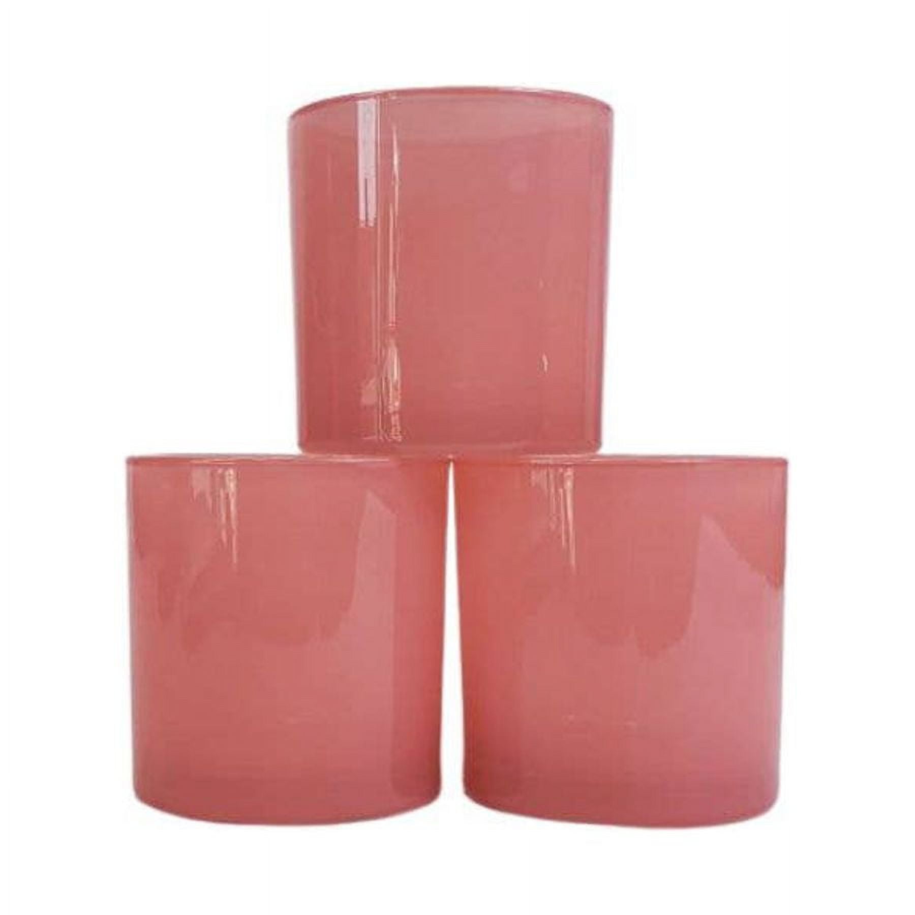 9 oz. Monticiano Ballerina Pink Empty Candle Jar candle vessels for DIY candle-making projects (Box of 12) FREE SHIPPING