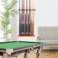 thumbnail image 6 of GSE Games & Sports Expert 6/8/12 Wall Mounted Billiard Cue Rack. Pool Cue Stick Rack with Screw Fitting for Game Room, Home, Bar - 12 Cue Oak, 6 of 8