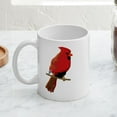 thumbnail image 3 of CafePress - Male Cardinal Mug - 11 oz Ceramic Mug - Novelty Coffee Tea Cup, 3 of 3