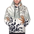 thumbnail image 5 of Bingfone Tropical Leaves Men'S Drawstring Hoodie Long Sleeve Pocket Sweatshirts-X-Large, 5 of 9