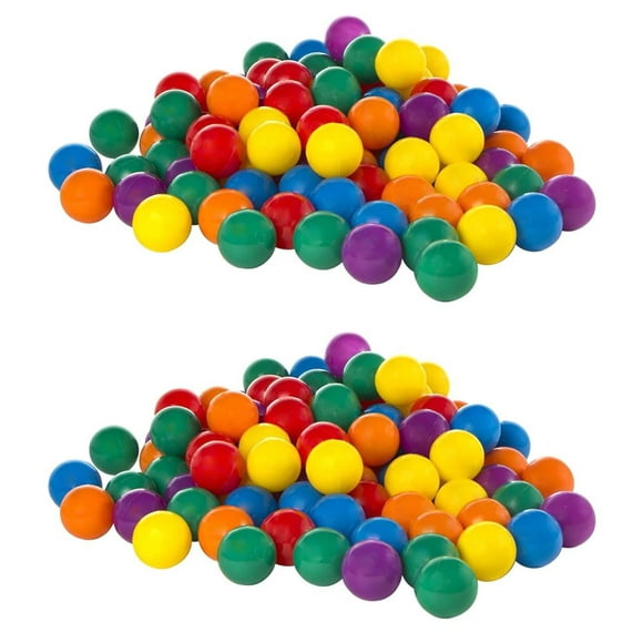 100 Pack Intex Petit Plastique Multicolore Amusant Ballz pour une Fosse de Balle (2 Pack)