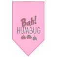 thumbnail image 1 of Bah Humbug Rhinestone Bandana Light Pink Large, 1 of 1