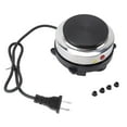 thumbnail image 2 of Small Electric Hot Plate Mini Hot Plate 500W Stainless Steel 6 Speed Temperature Adjustable Electric Tea Pot Burner for Moka, 2 of 7