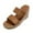 Brown, variant on OJinShaWanO Chinese Slippers Mesh Pack Women's Summer Fashion Slope Heel Open Toe Suede Solid Color Sandal Slippers Casual Comfort Out Slippers