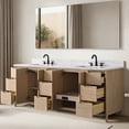 thumbnail image 4 of Vanity Art 84" Freestanding Bathroom Vanity with Integrated Finger Pull Doors and Engineered Stone Top, 4 of 6