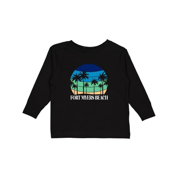 Inktastic Fort Myers Beach Vacation Trip Boys or Girls Long Sleeve Toddler T-Shirt