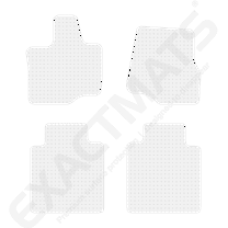 ExactMats - Premium Clear Overlay Floor Mats, Made In USA - Fits Ford F-150 2021-2024 / SuperCab / 2 Front & 2 Rear Mats